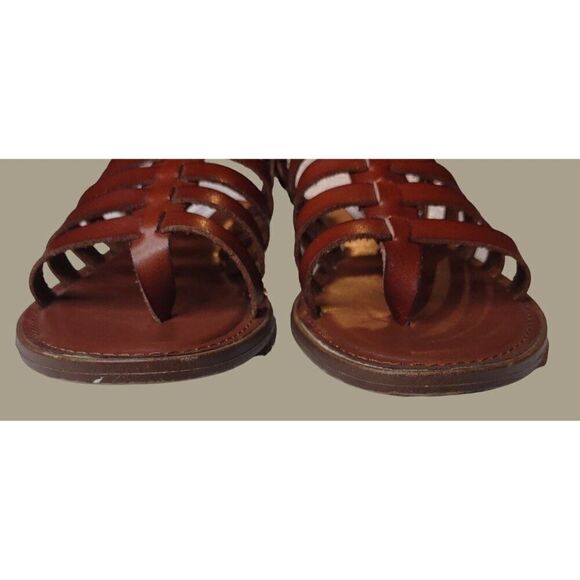 Madden Girl Women's Strapper Style Brown Gladiator Slingback Sandals Size 7M - Picture 3 of 10